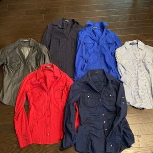 Express XS button down long shirts bundle of 6 for less than the price of 1